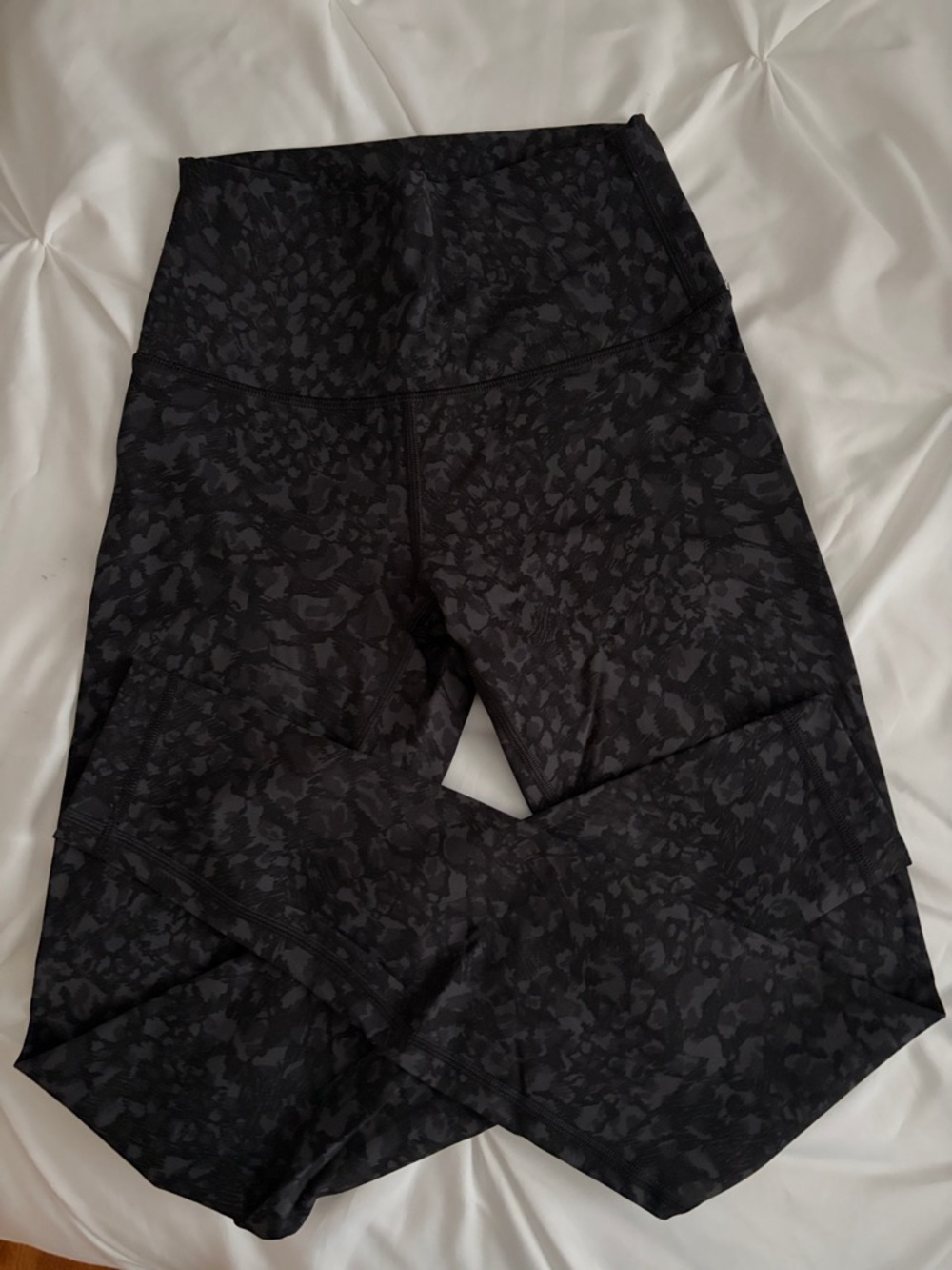Lululemon High-Waisted Black Printed Leggings